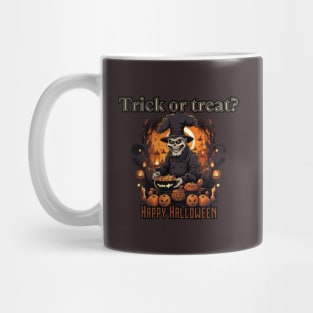 Trick or treat? Halloween time, Chef Mug